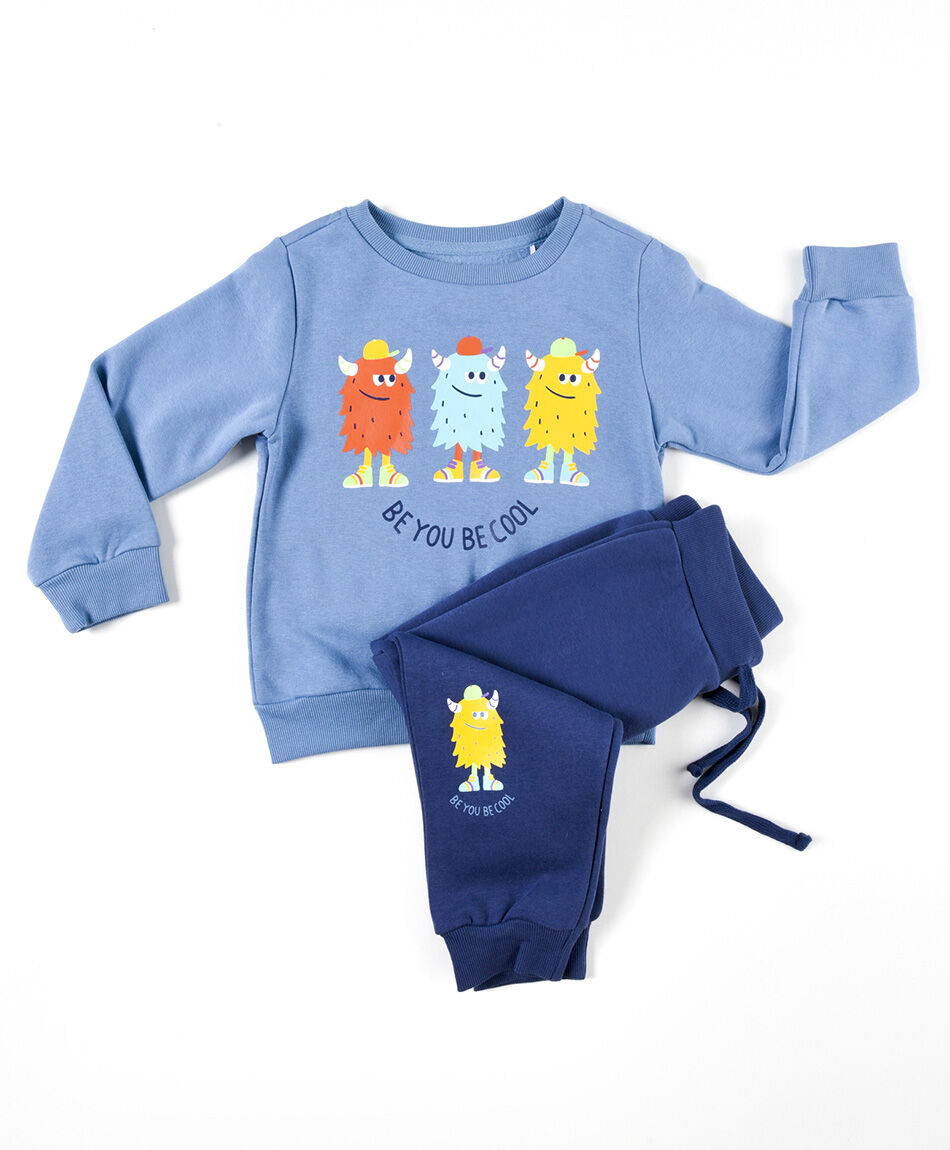 Set buzo bebé monsters