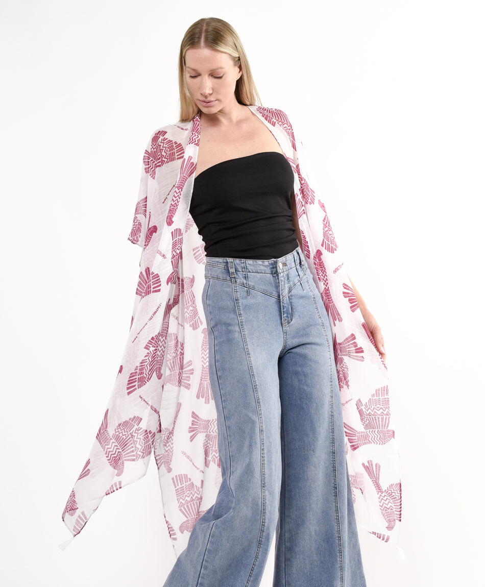 Pareo mujer p&aacute;jaros