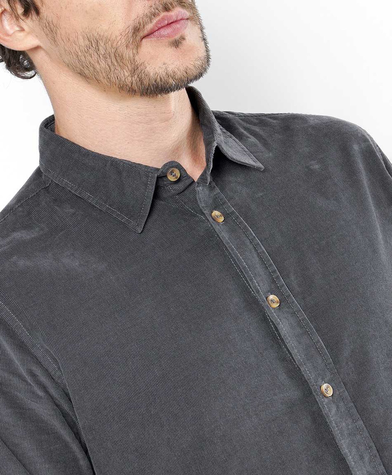 Camisa hombre corderoy gris Camisa hombre corderoy gris