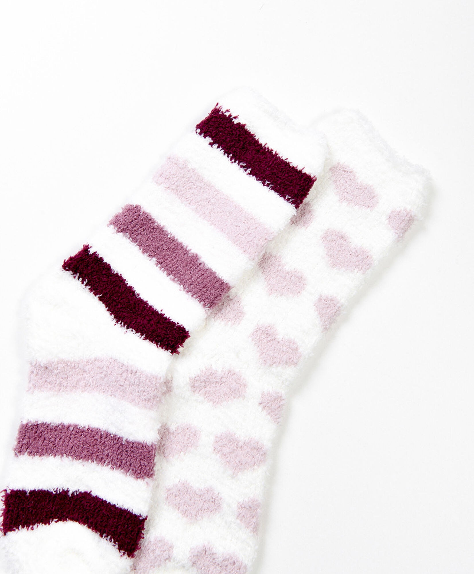 Pack 2 calcetines mujer gruesos corazones Pack 2 calcetines mujer gruesos corazones