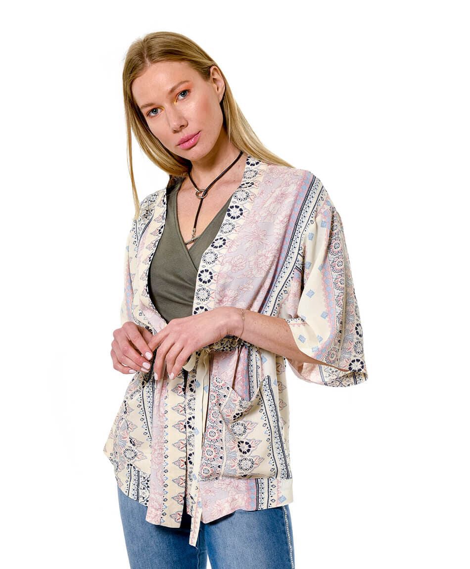 Blusa kimono bolsillos