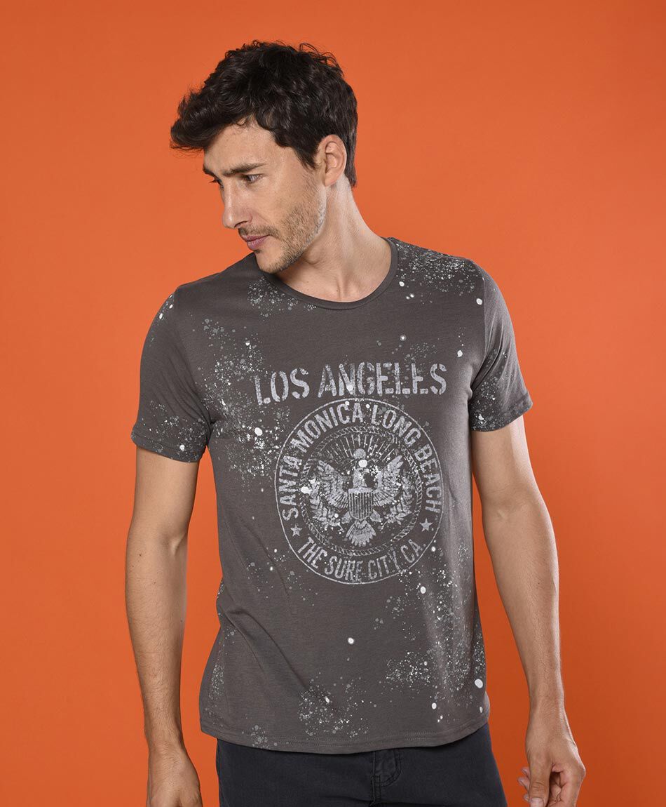 Polera manga corta cuello redondo