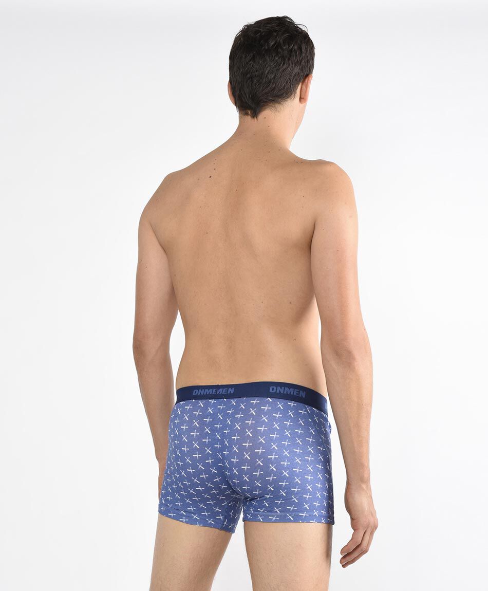 B&oacute;xer azul 2 piezas