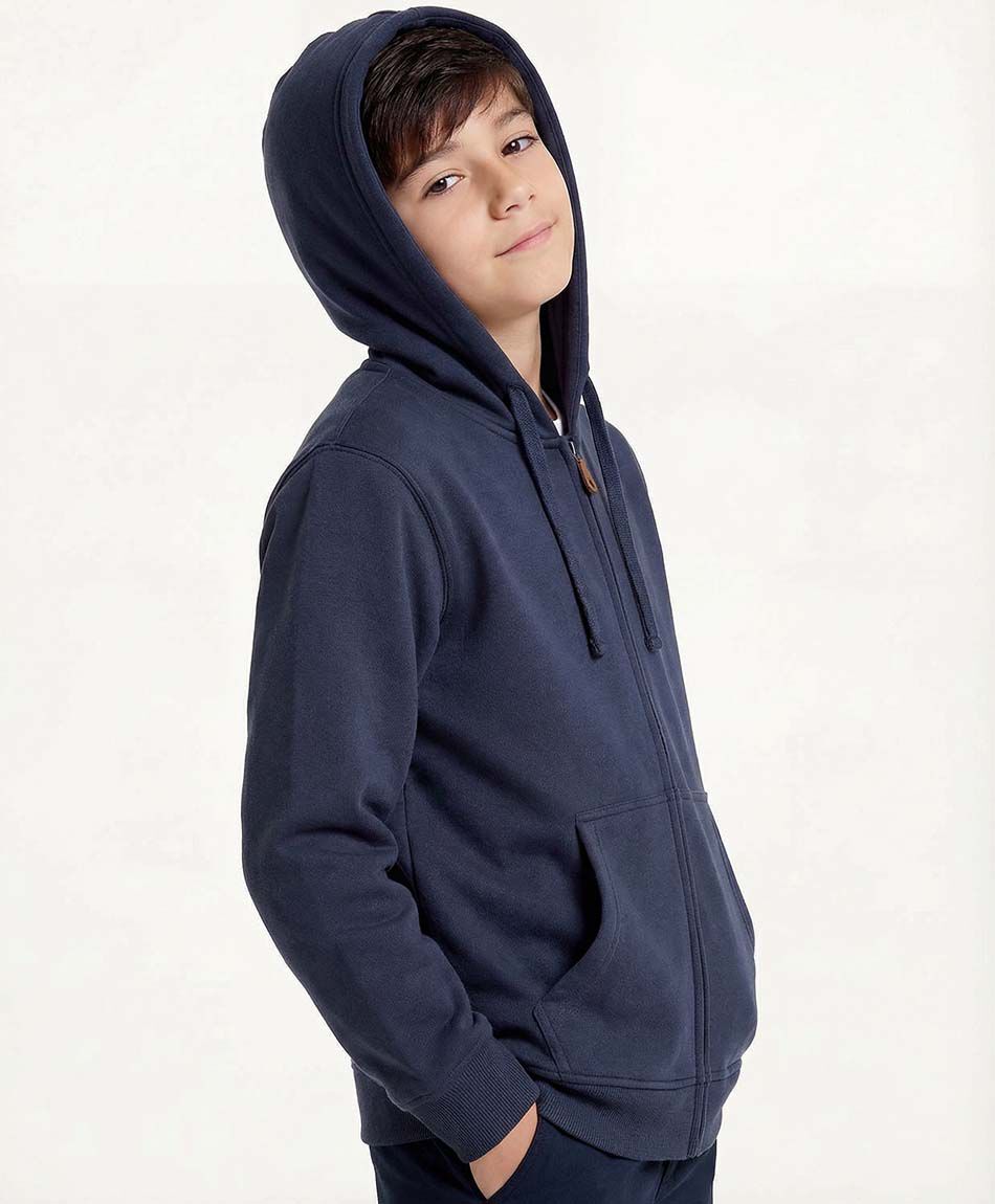 Poler&oacute;n escolar full zipper navy