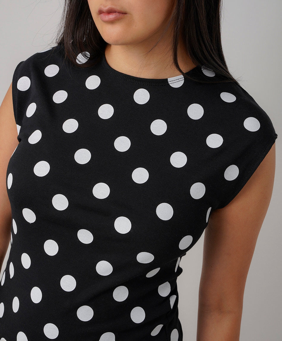 Polera mujer lunares