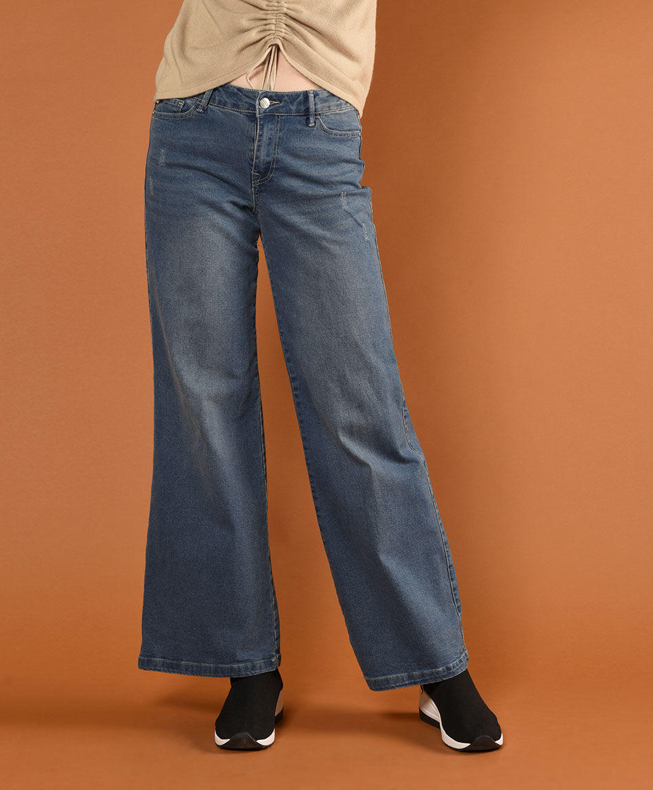 Jeans tiro alto