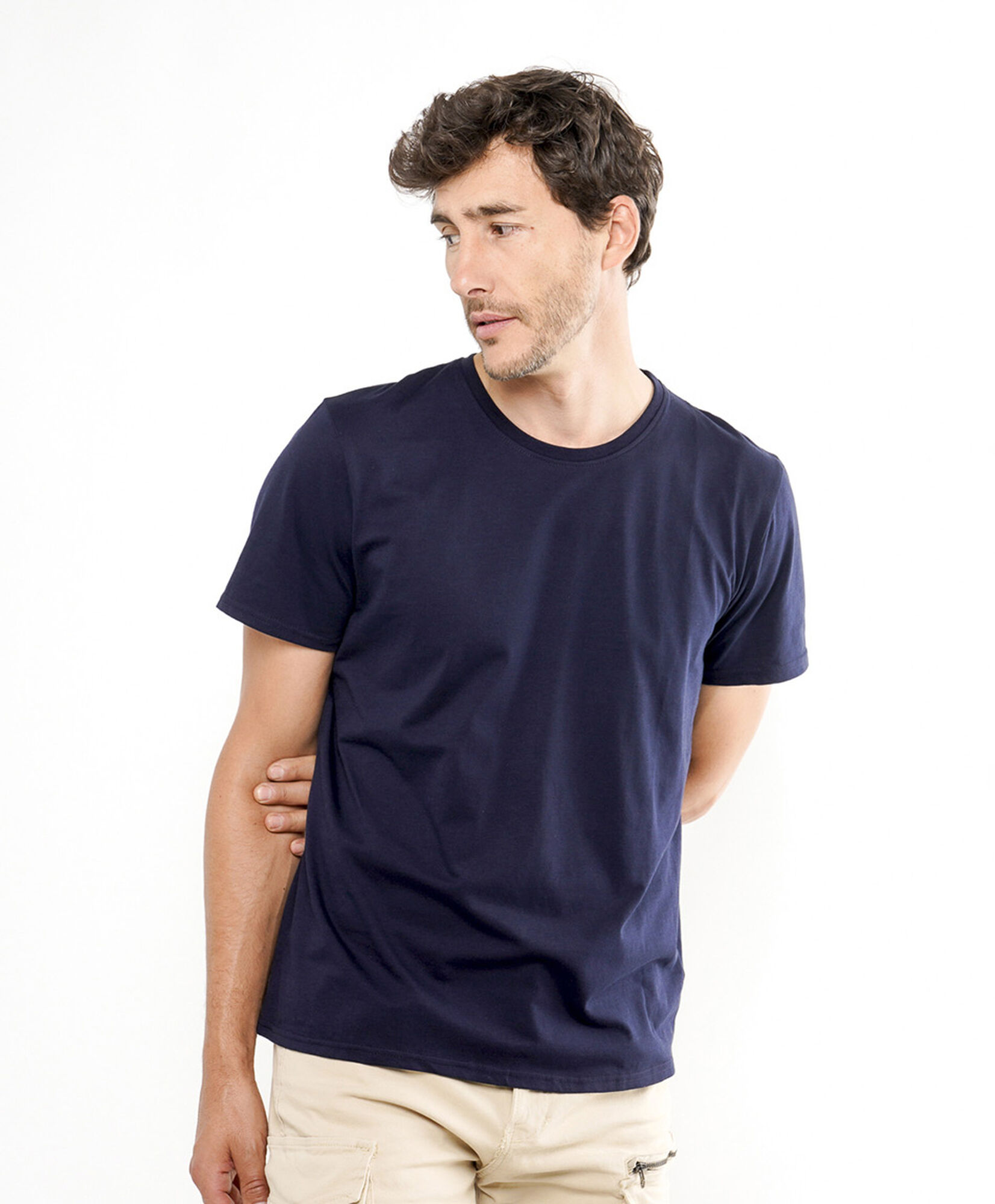 Polera hombre básica colores Polera hombre básica colores