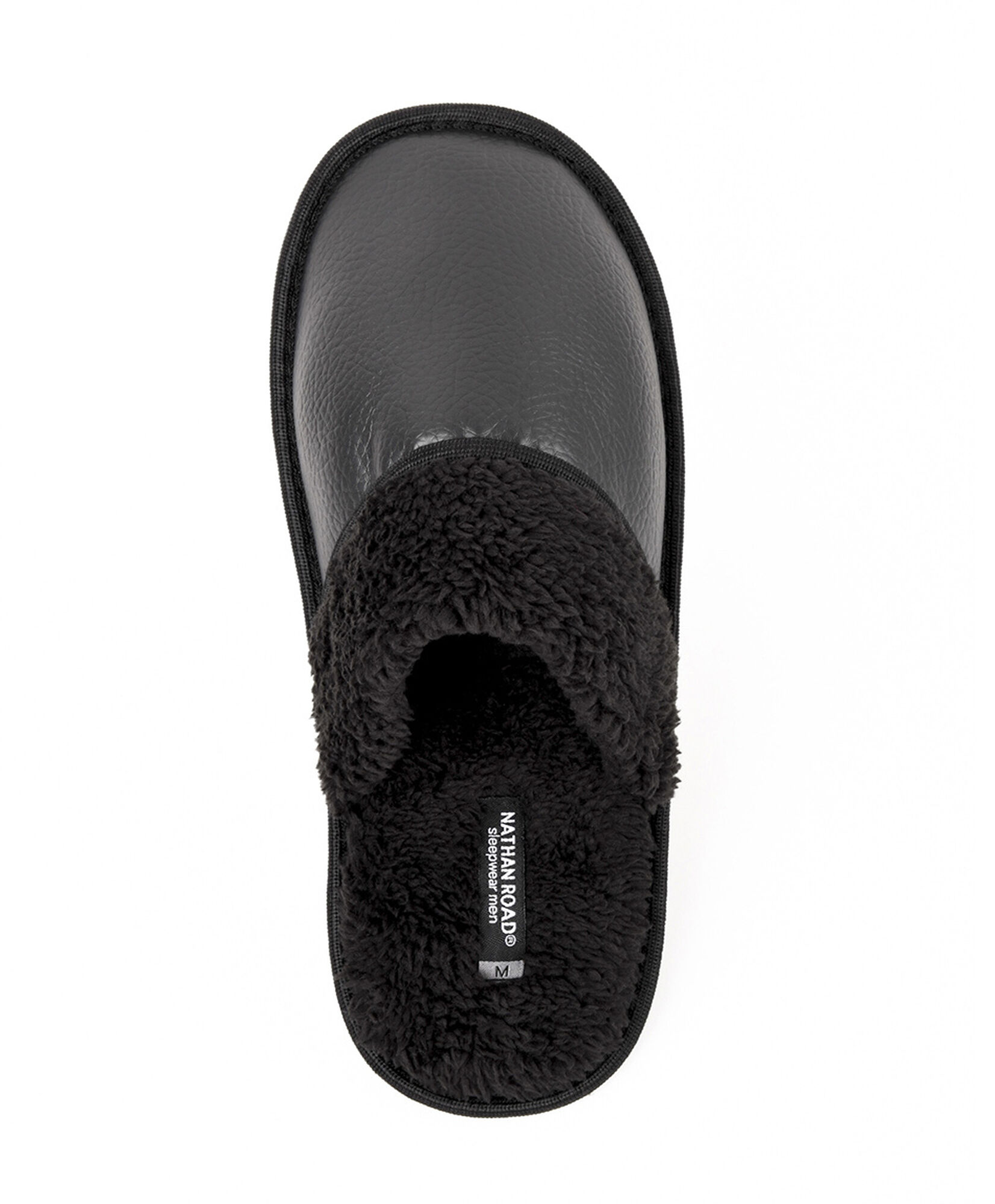 Pantufla hombre cuerina pelitos Pantufla hombre cuerina pelitos