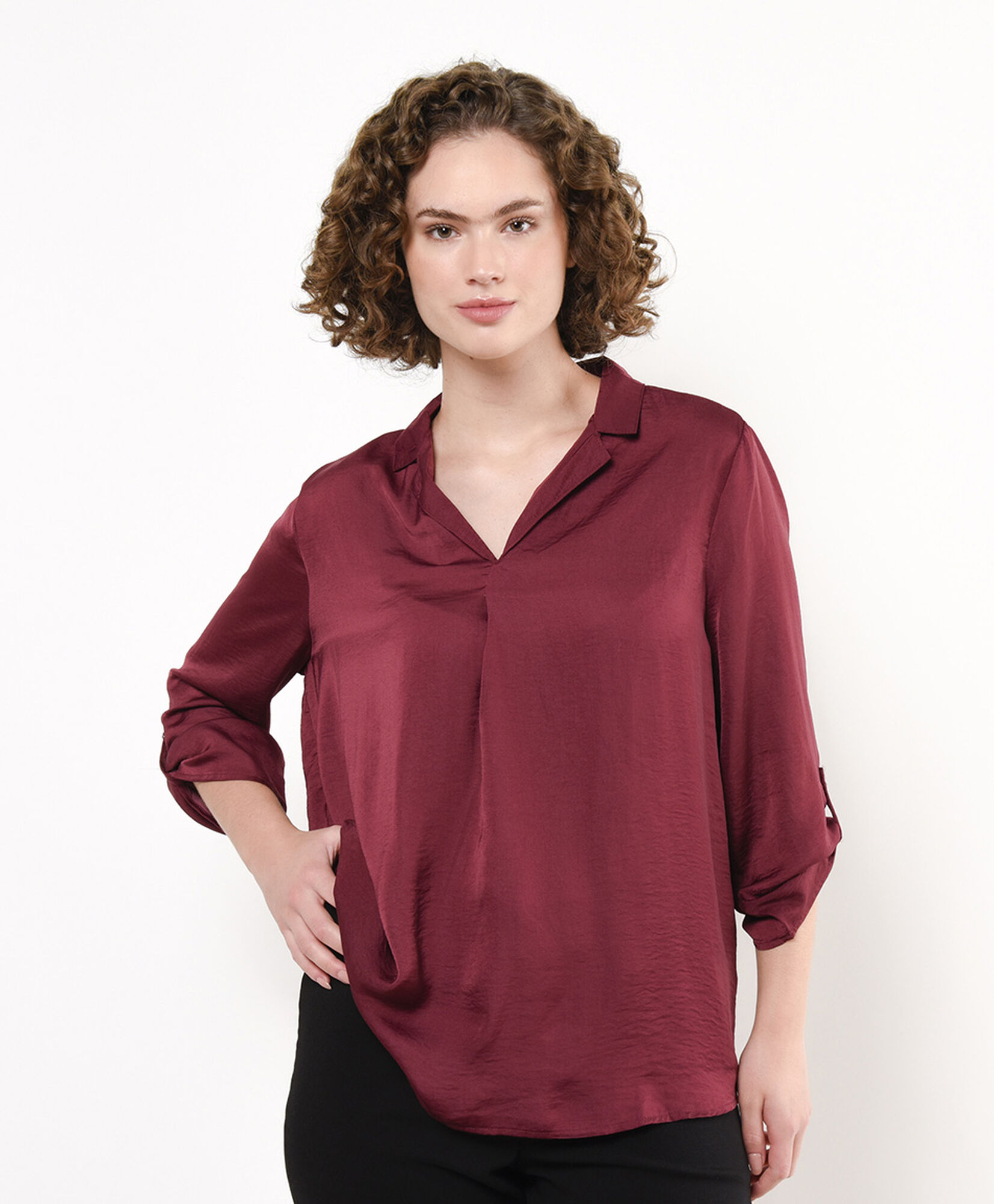 Blusa mujer satinada Blusa mujer satinada