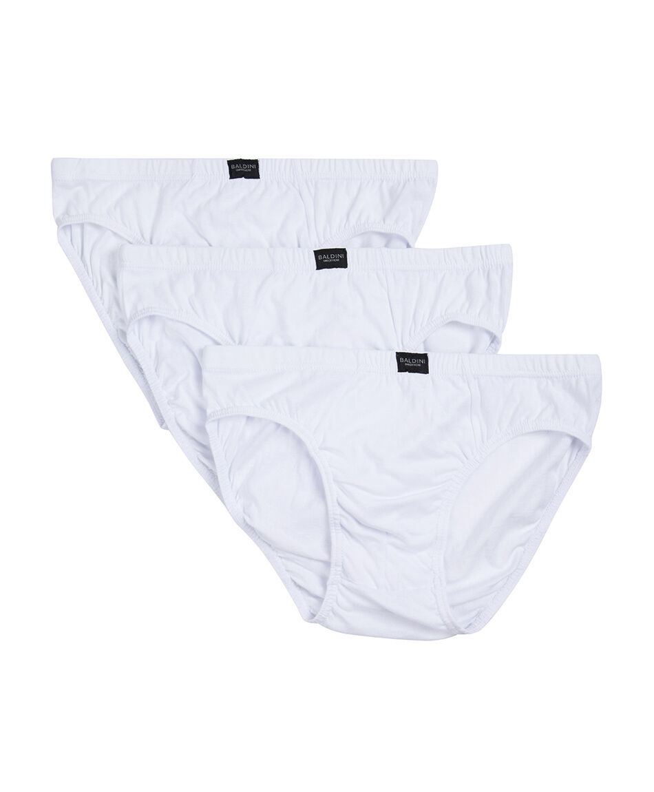 Pack 3 slip hombre blancos