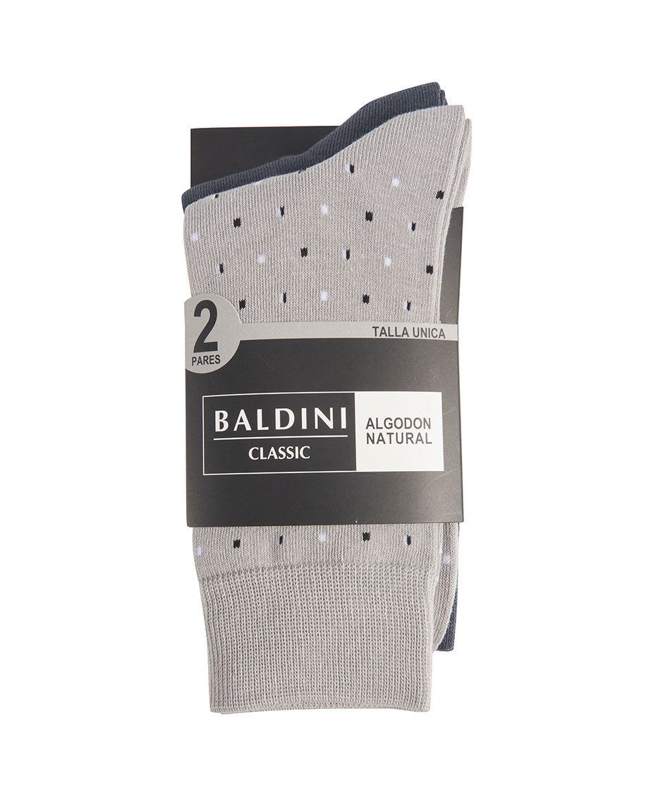 Pack 2 calcetines hombre puntos
