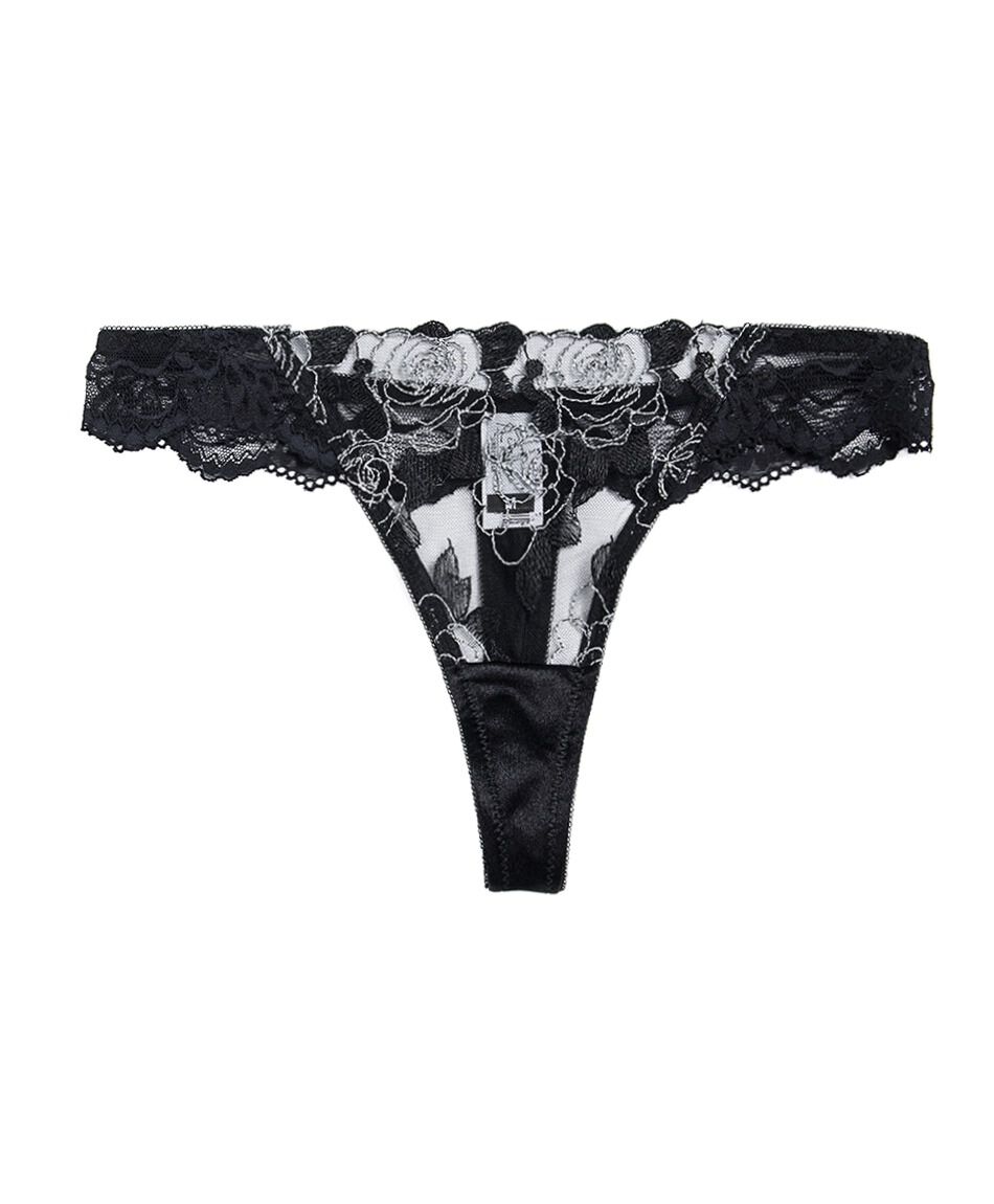 Colaless mujer rosas bordadas