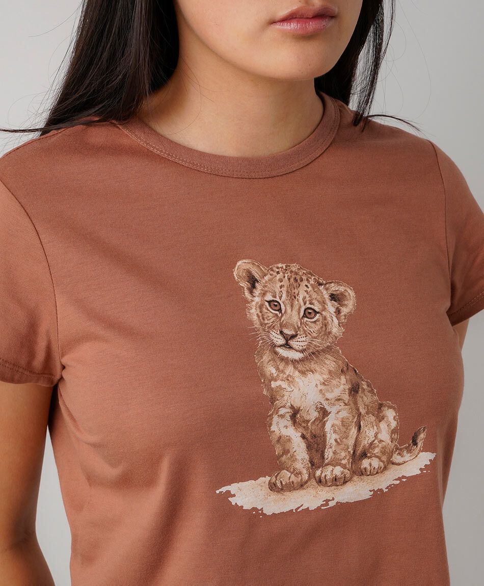 Polera mujer leopardo