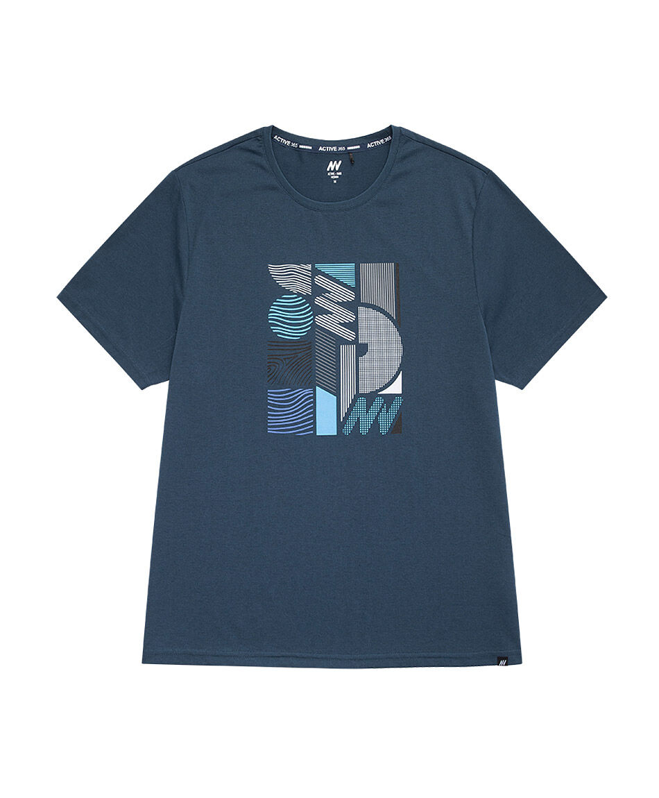 Polera deportiva hombre abstract
