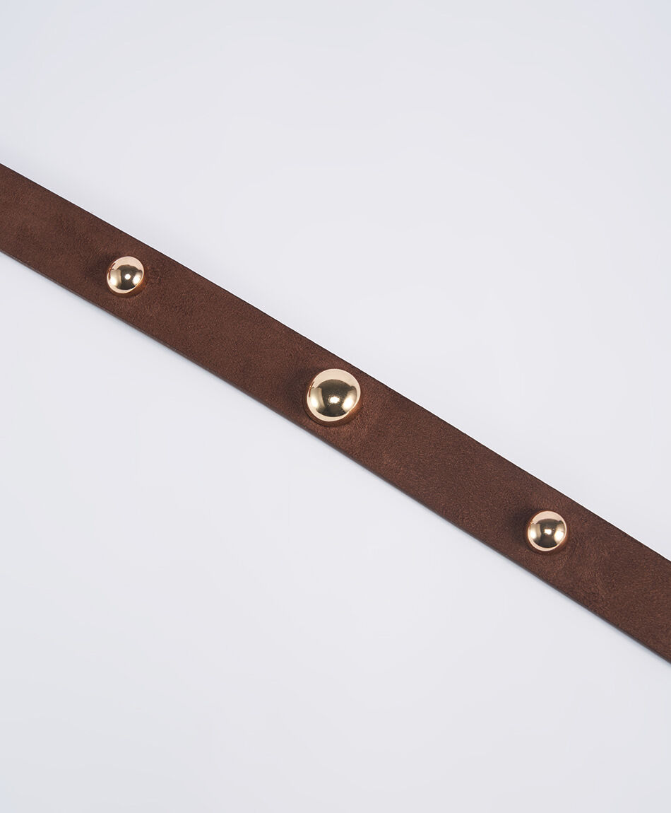 Cintur&oacute;n mujer hebilla dorada