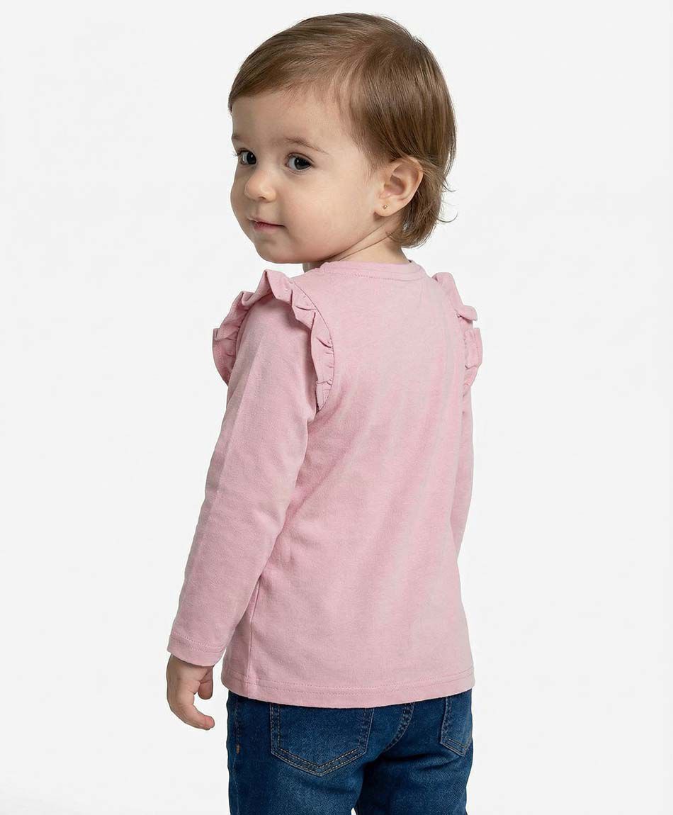 Polera beb&eacute; manga larga dise&ntilde;o erizo