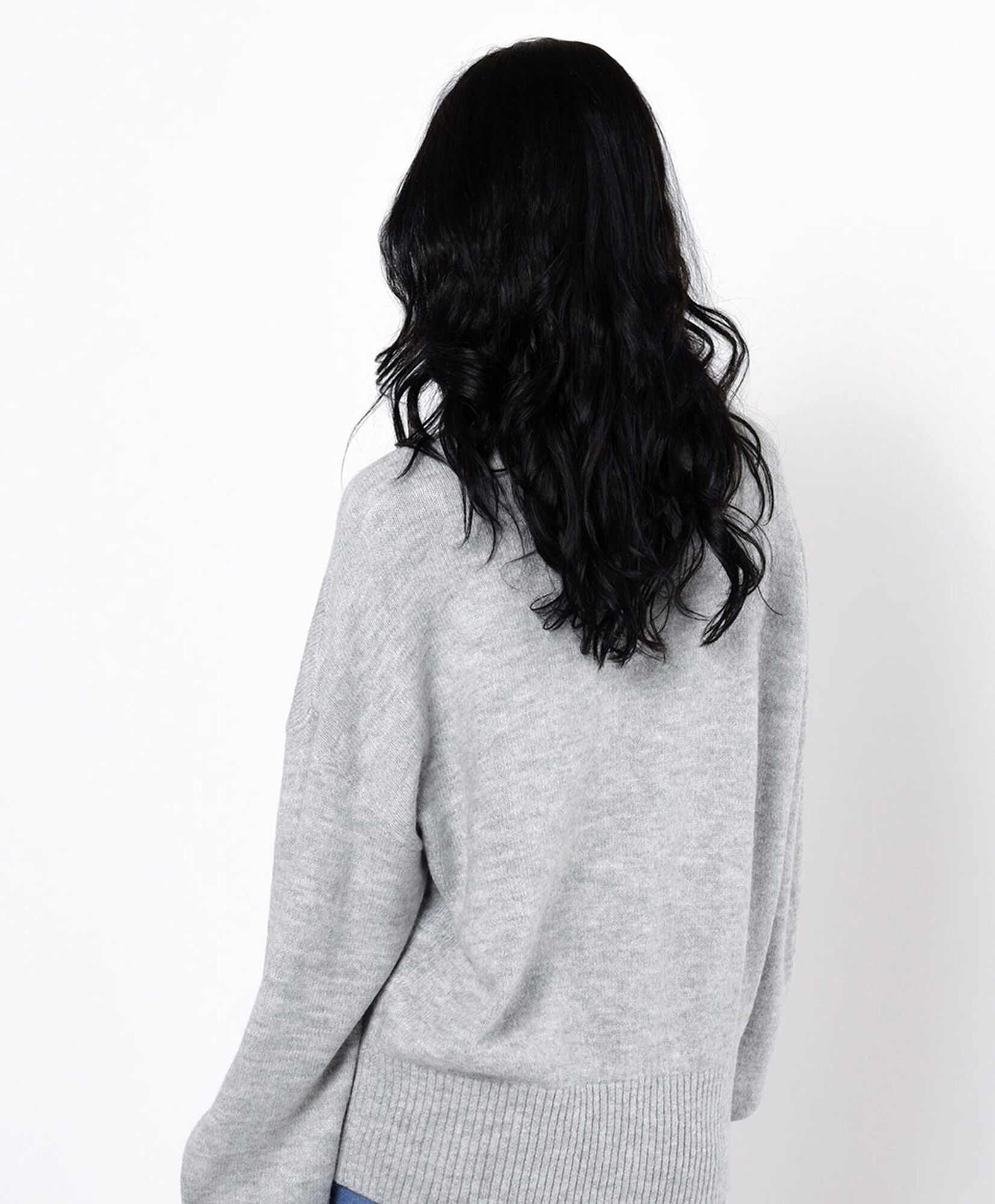 Sweater mujer liso gris Sweater mujer liso gris