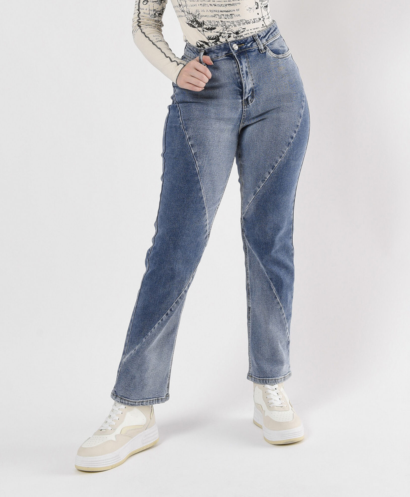Jeans mujer patchwork Jeans mujer patchwork