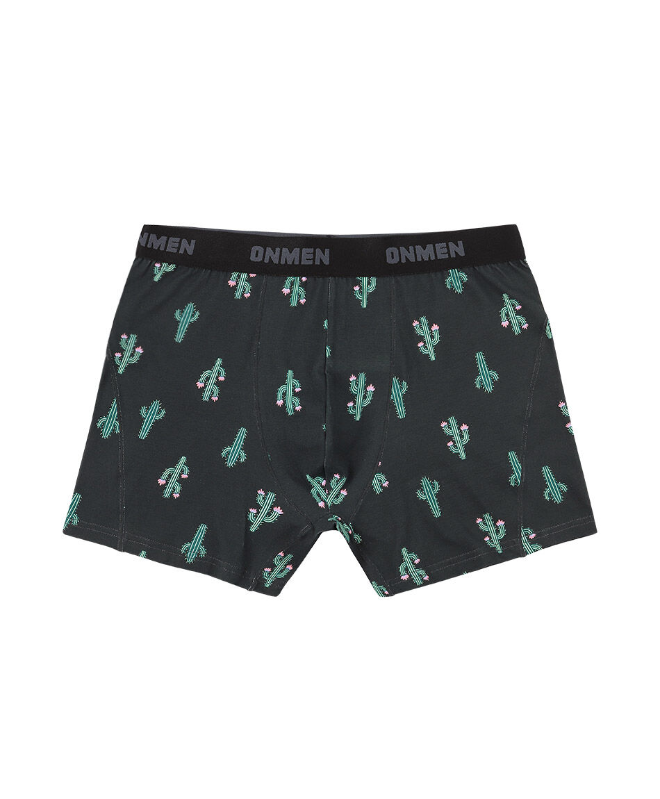 Pack 2 boxer hombre dise&ntilde;o estampado cactus