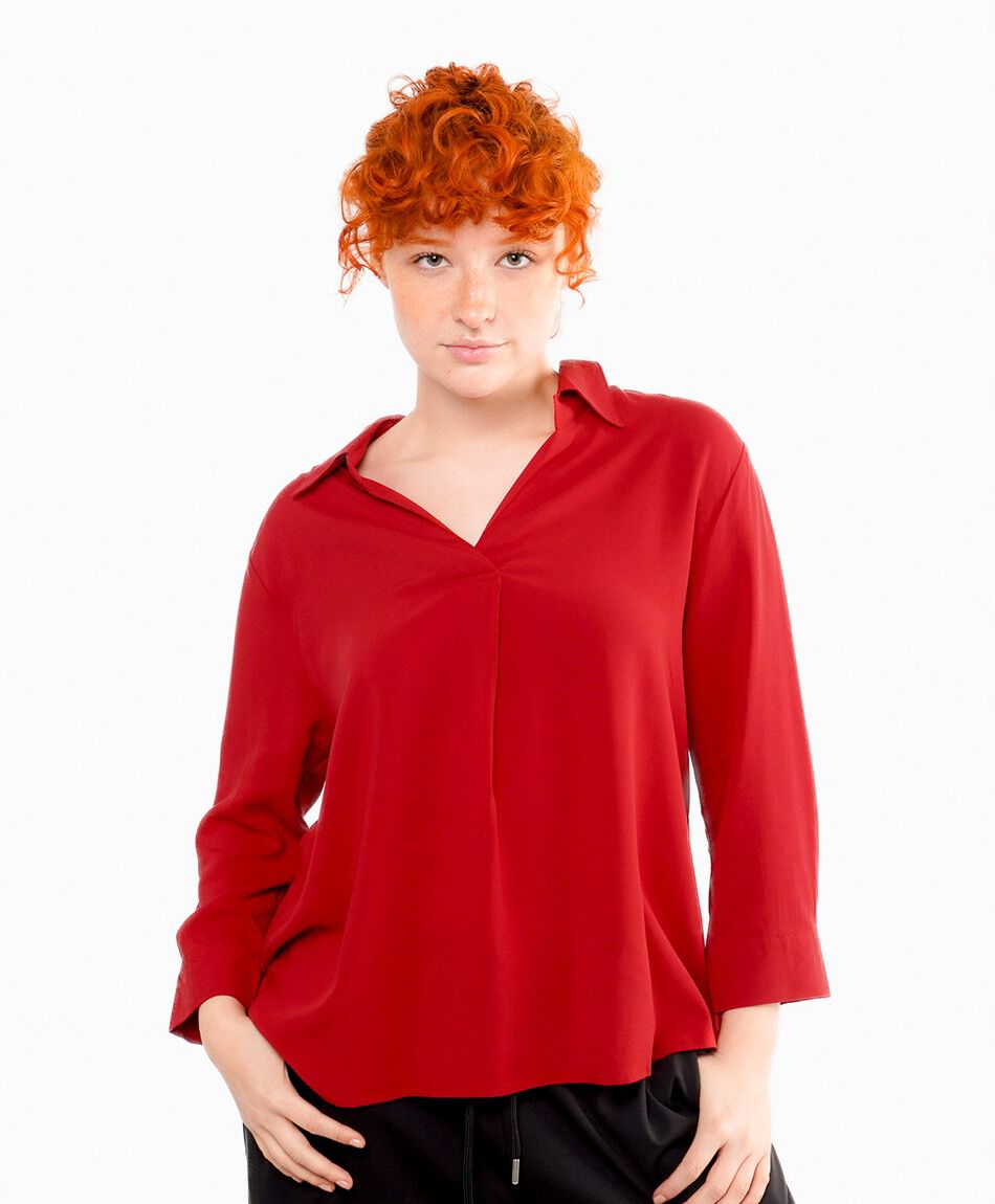 Blusa mujer lisa elegante