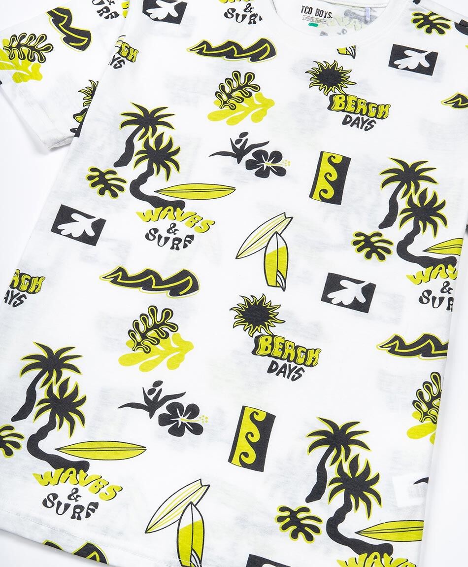 Polera ni&ntilde;o mix playa