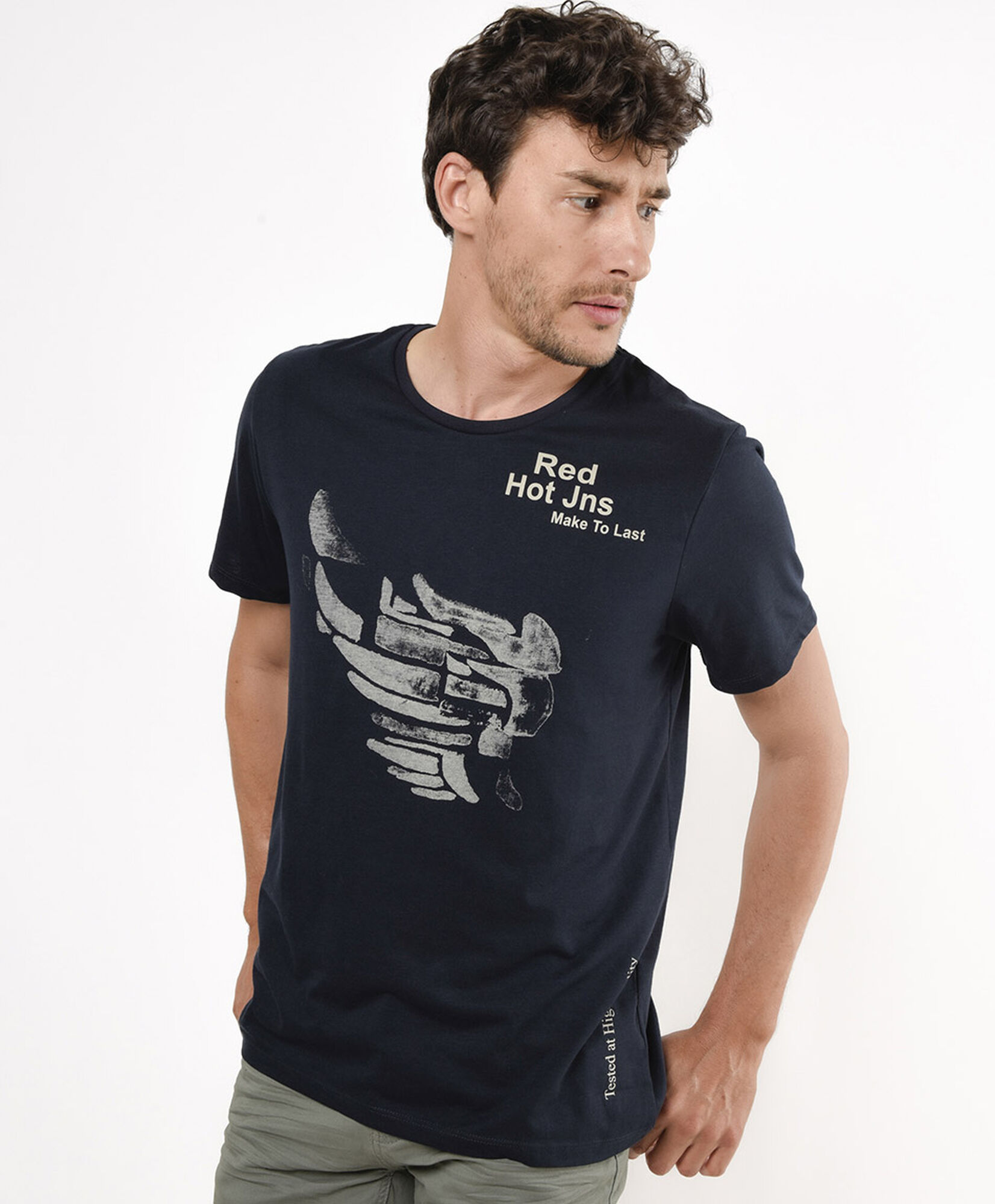 Polera hombre estampada origen Polera hombre estampada origen