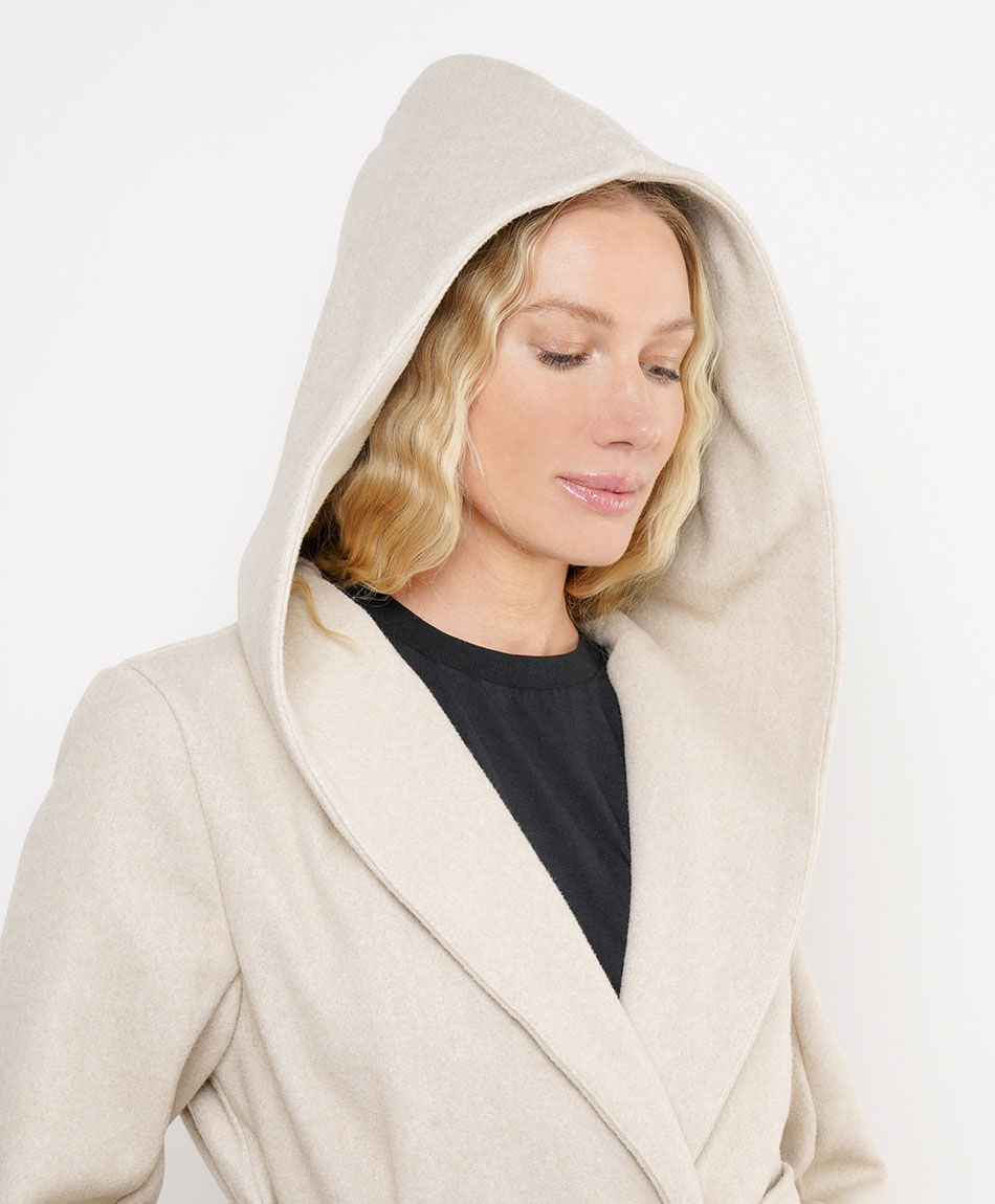 Abrigo mujer largo estilo capa