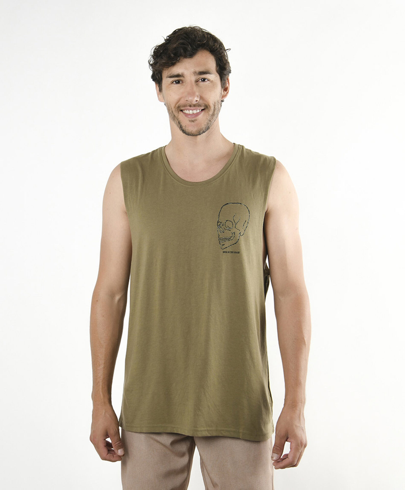 Polera hombre urbana sin mangas Polera hombre urbana sin mangas