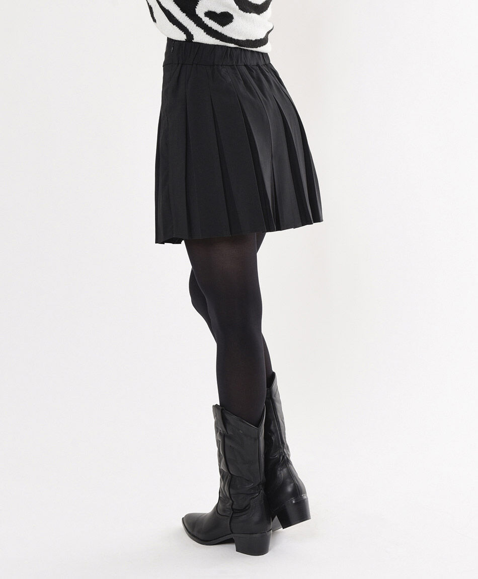 Mini falda mujer plisada