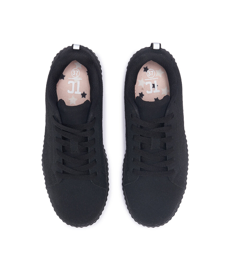 Zapato escolar (35 a 40) negro estilo urbana