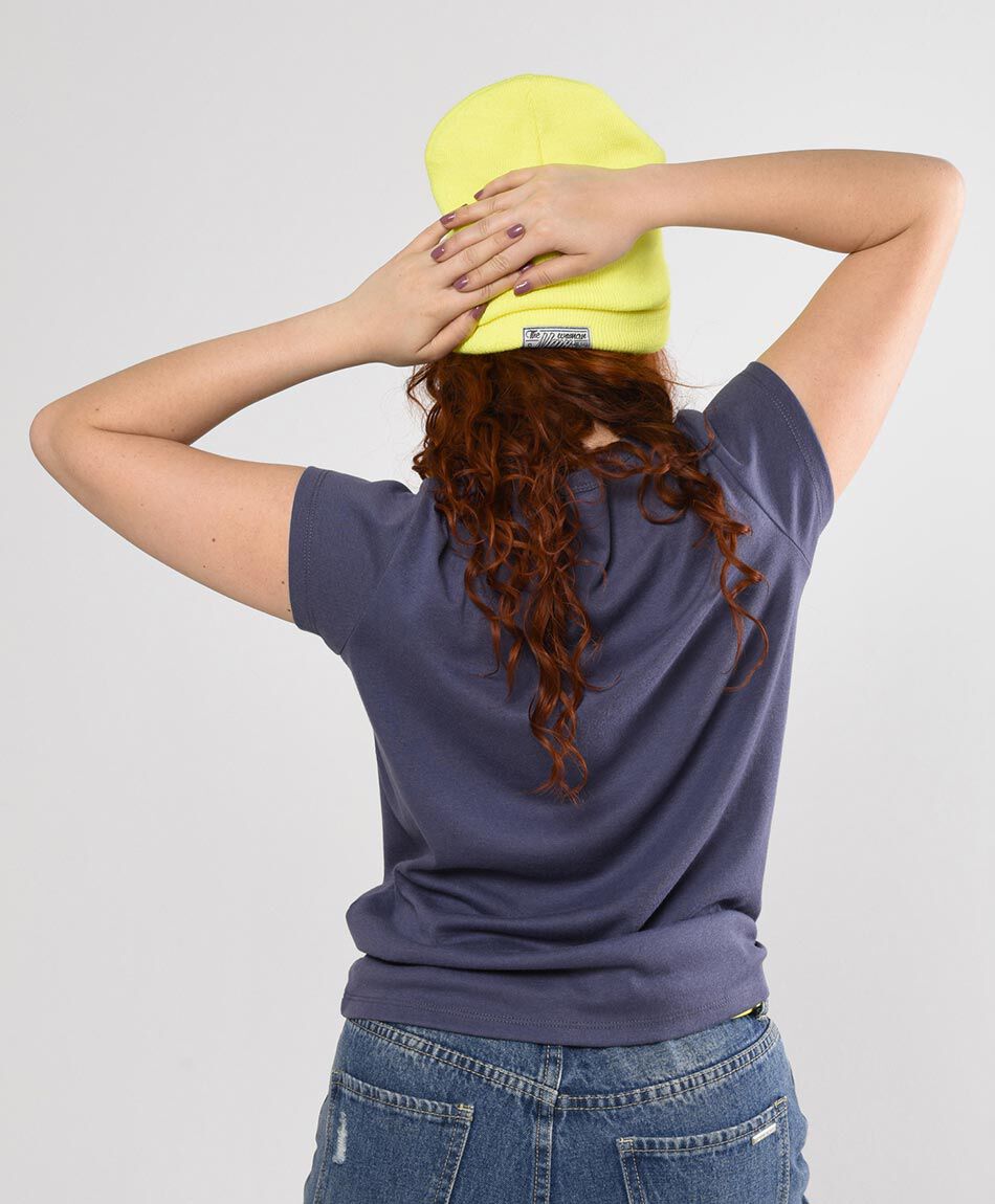 Polera mujer estampada manga corta