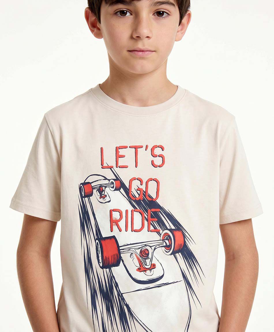 Polera ni&ntilde;o ride skate