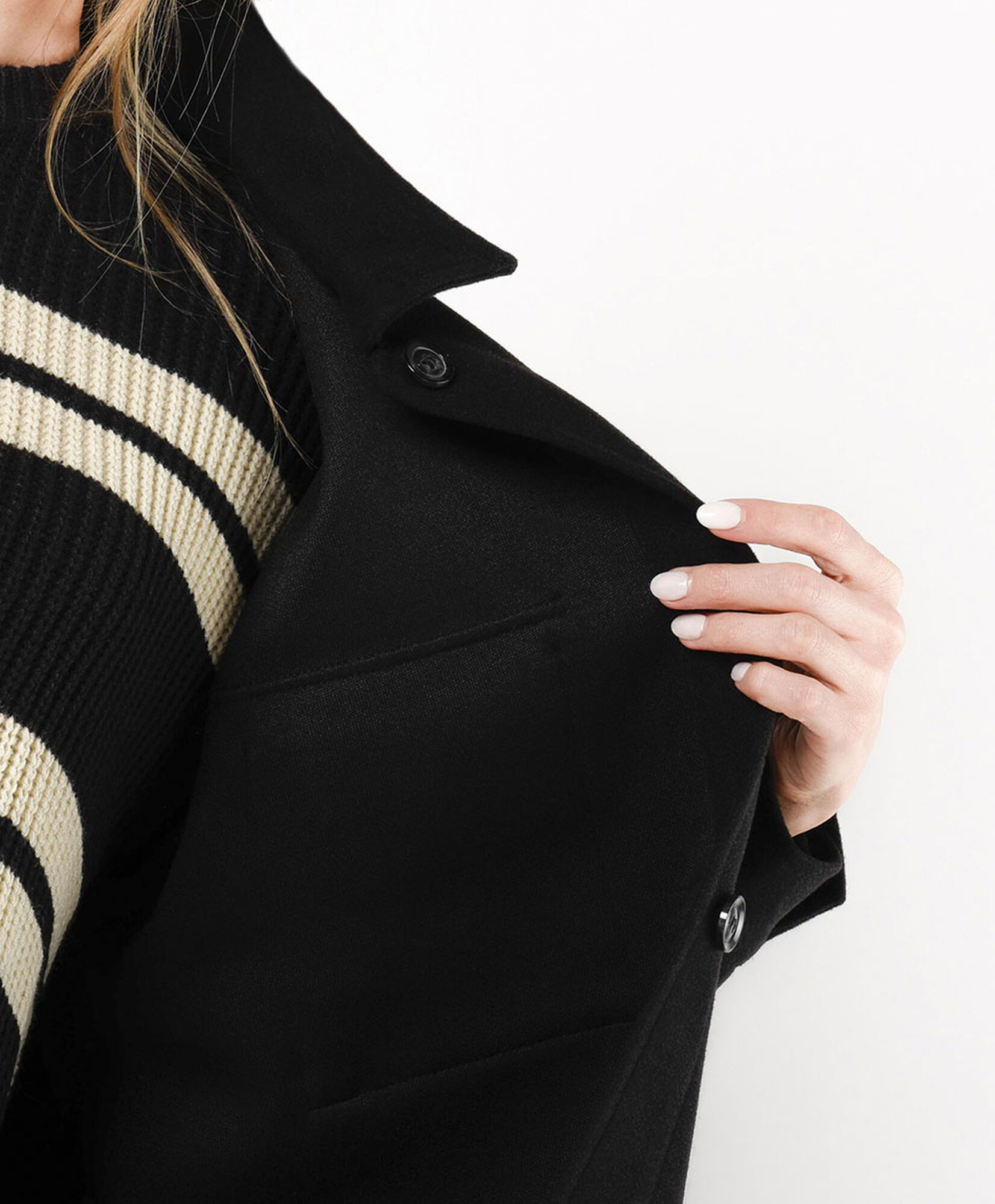 Chaqueta mujer estilo leñadora negra Chaqueta mujer estilo leñadora negra