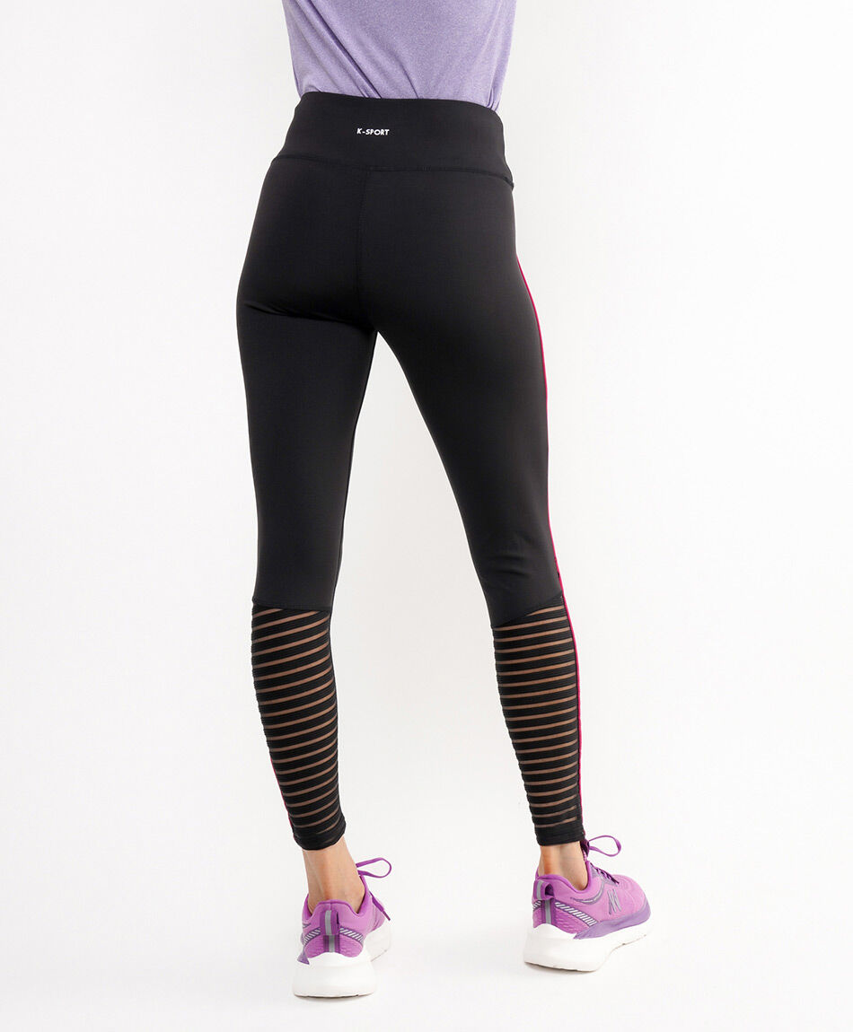 Calza deportiva mujer linea fucsia