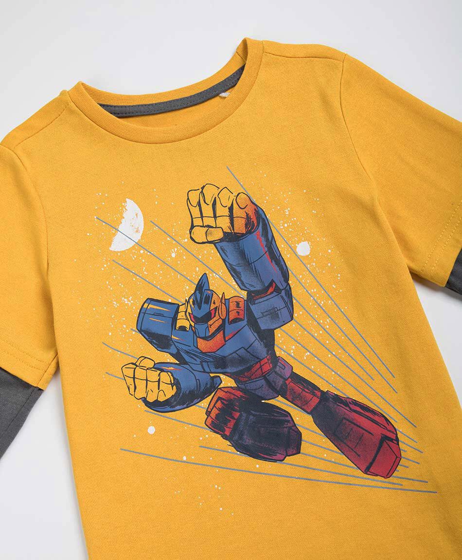 Polera beb&eacute; estampado super hero