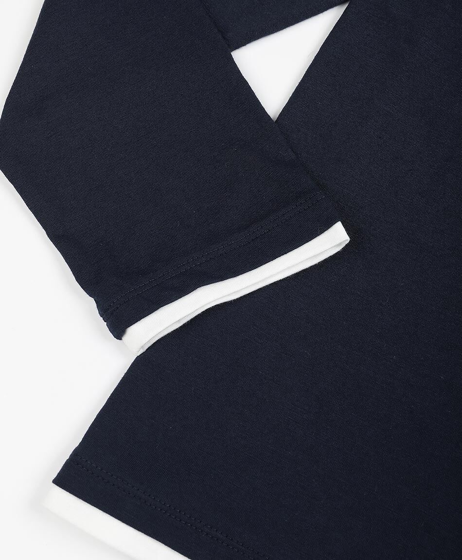 Polera hombre cuello 3 botones