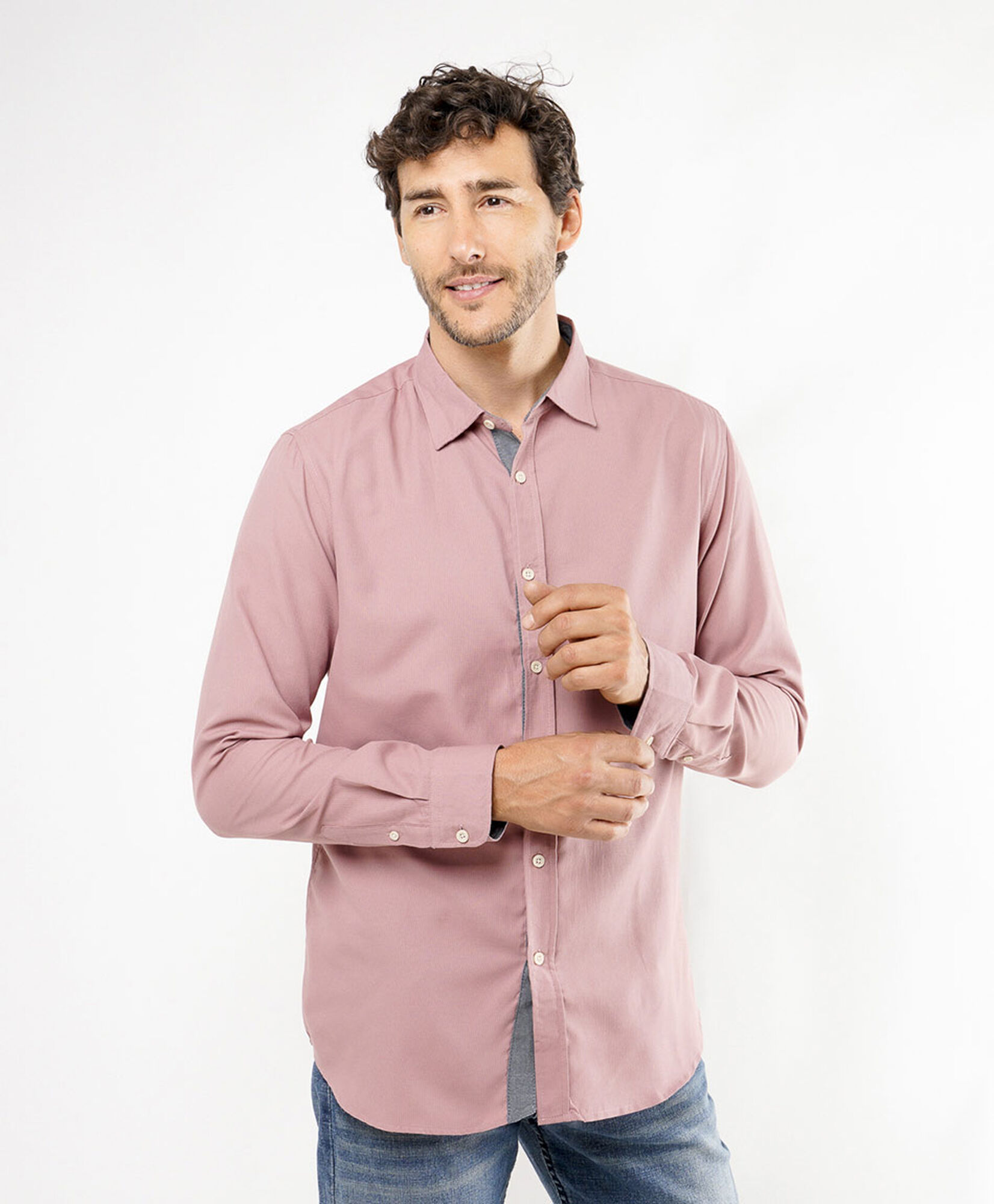 Camisa hombre rosada Camisa hombre rosada