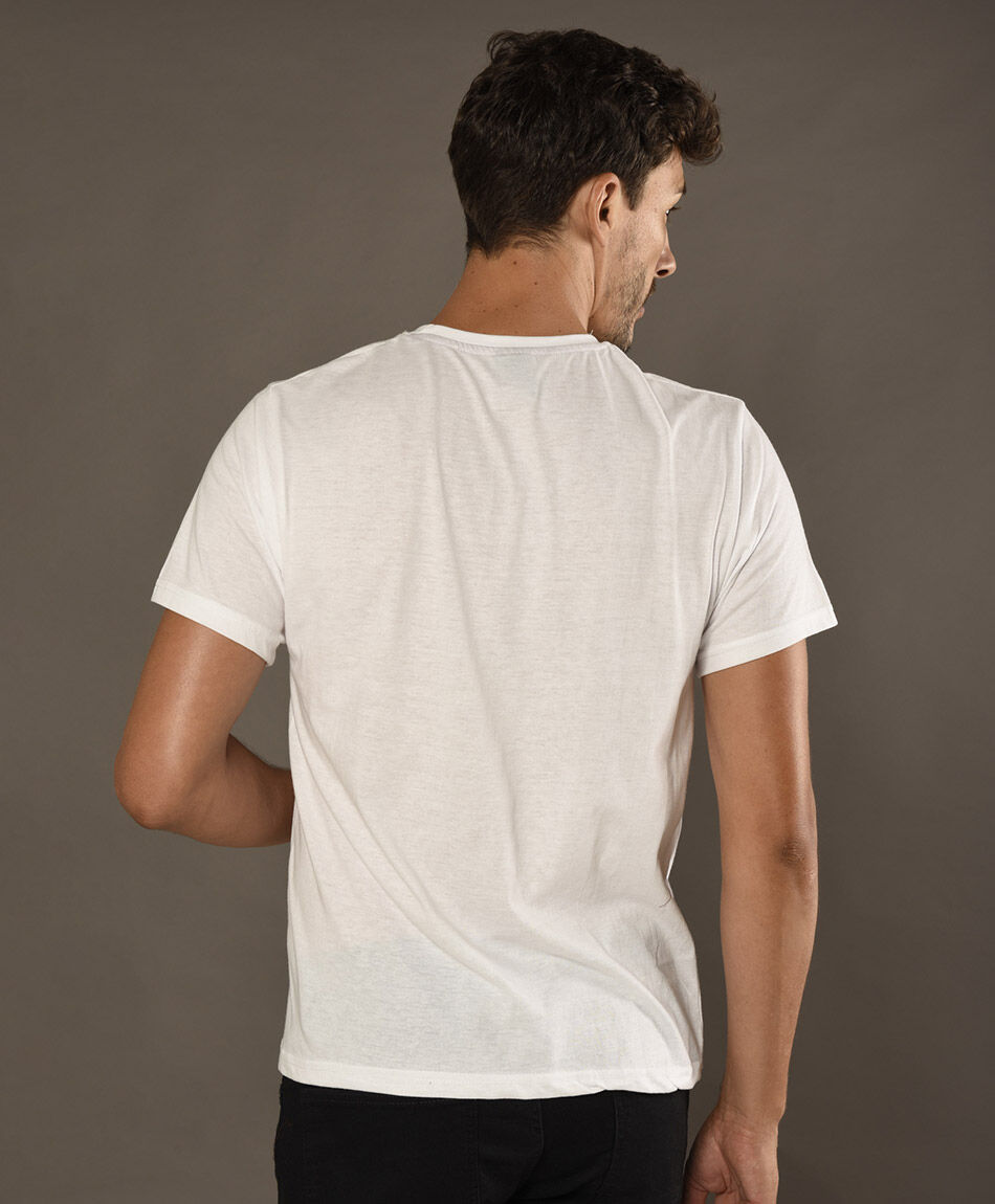 Polera manga corta cuello redondo