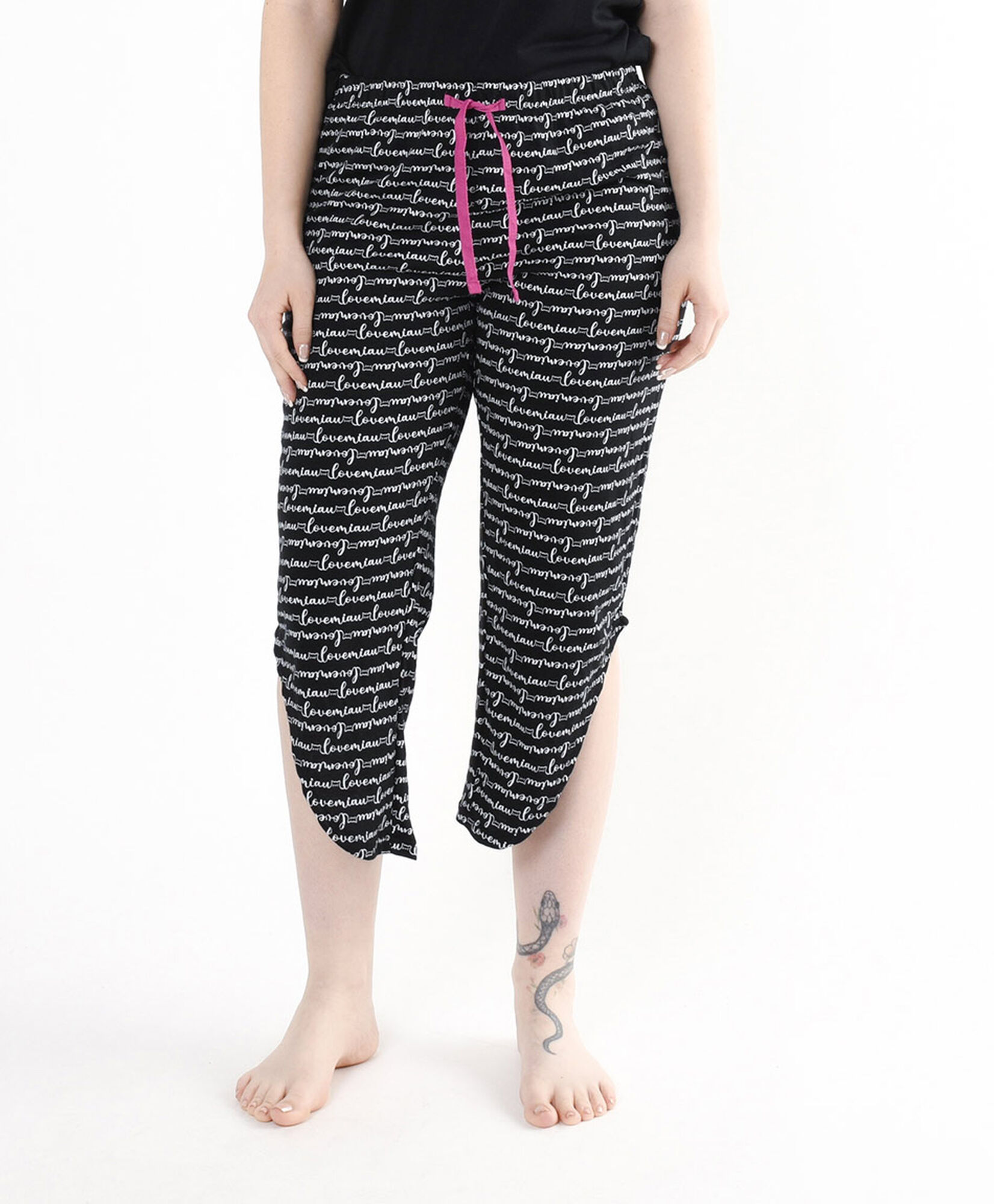 Pijama mujer gatos frases capri Pijama mujer gatos frases capri
