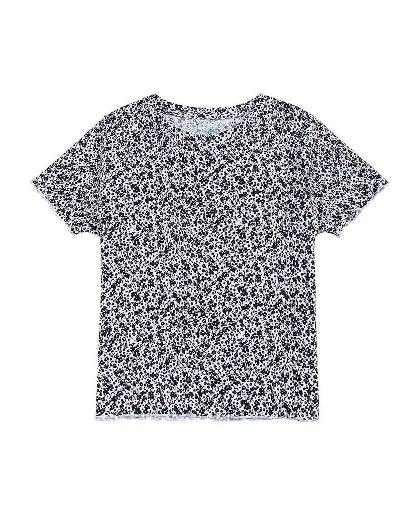Polera niña textura floreada Polera niña textura floreada