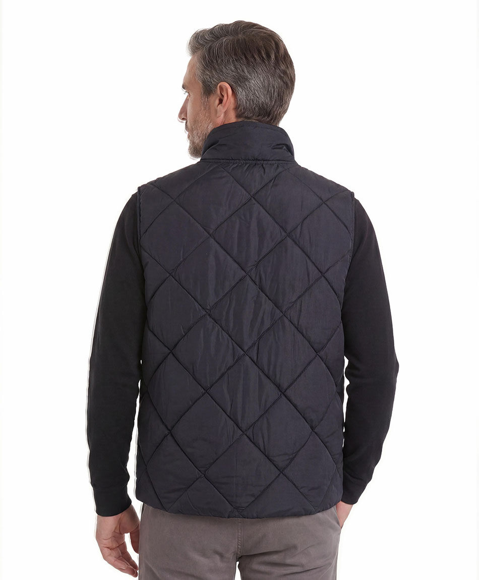 Parka hombre sin mangas rombos