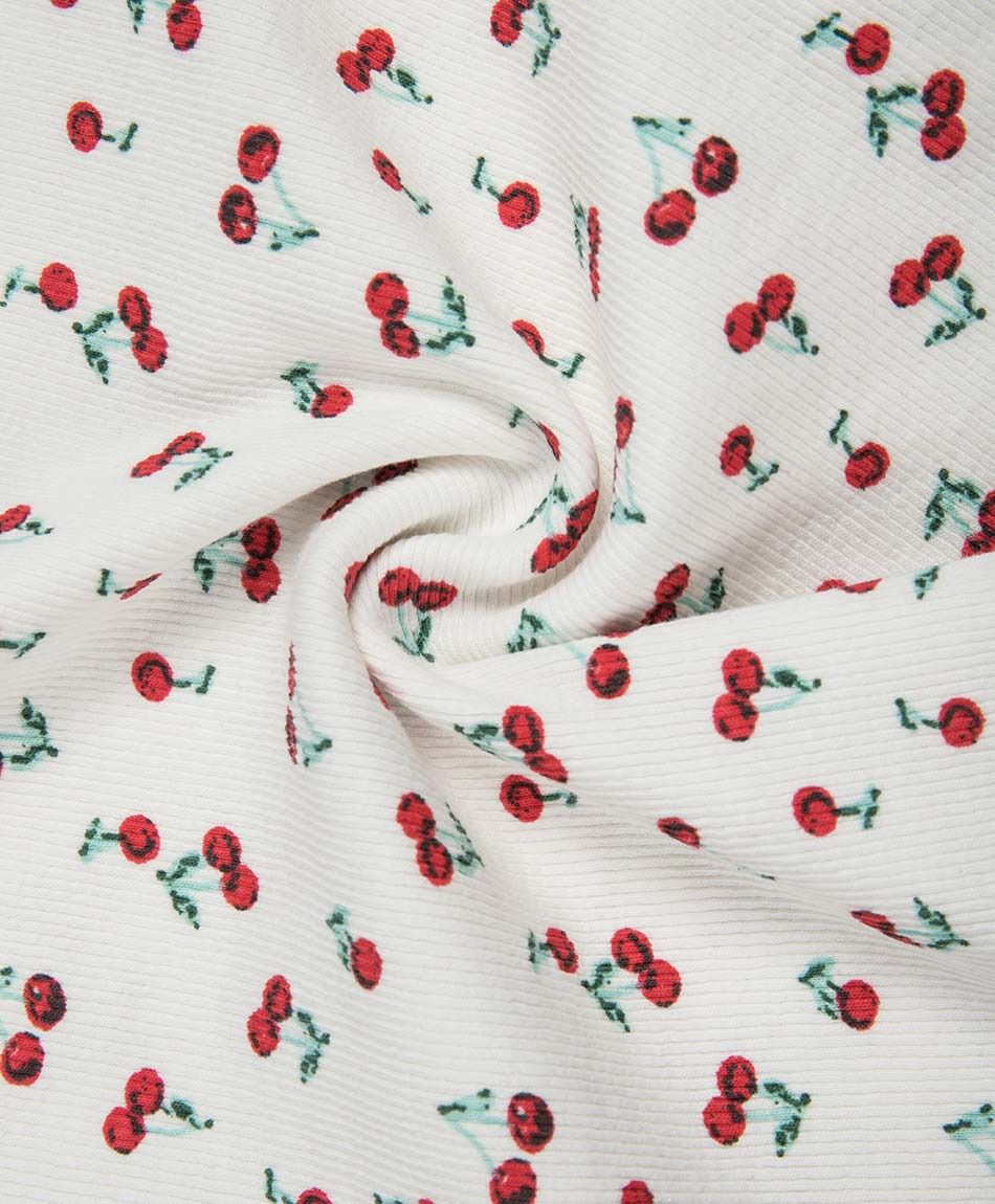 Polera ni&ntilde;a canal&eacute; cerezas
