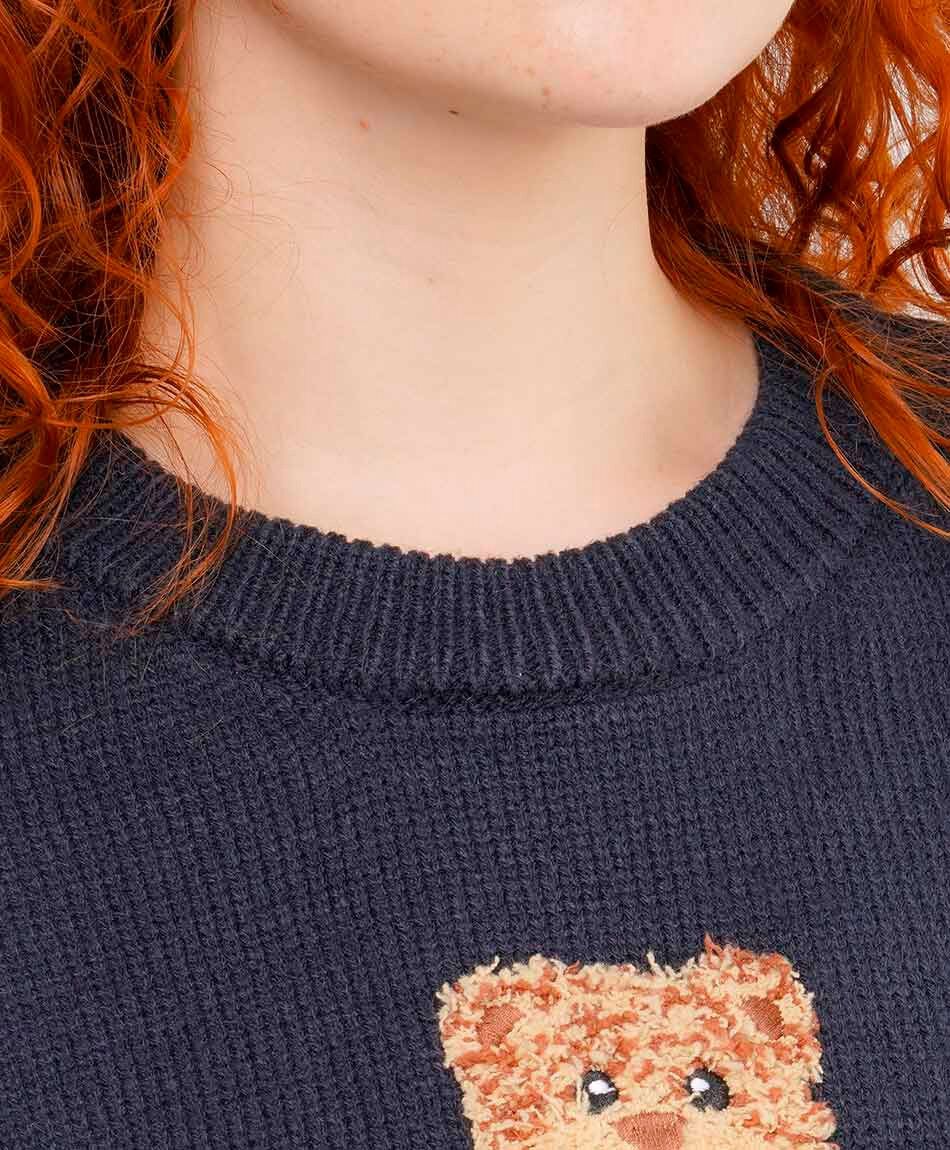Sweater mujer teddy blue