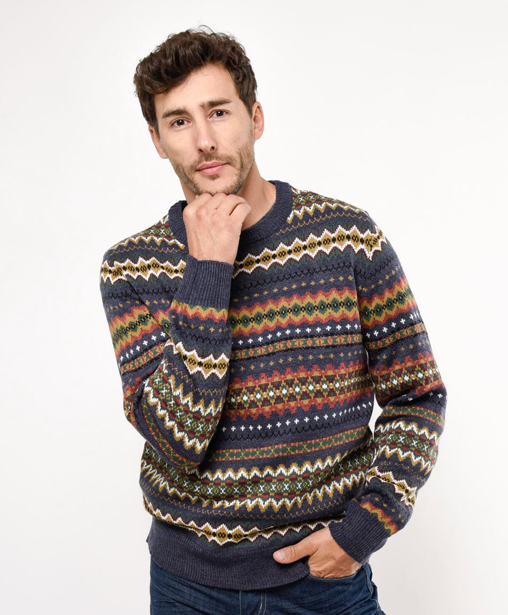 Sweater hombre mix diseño Sweater hombre mix diseño