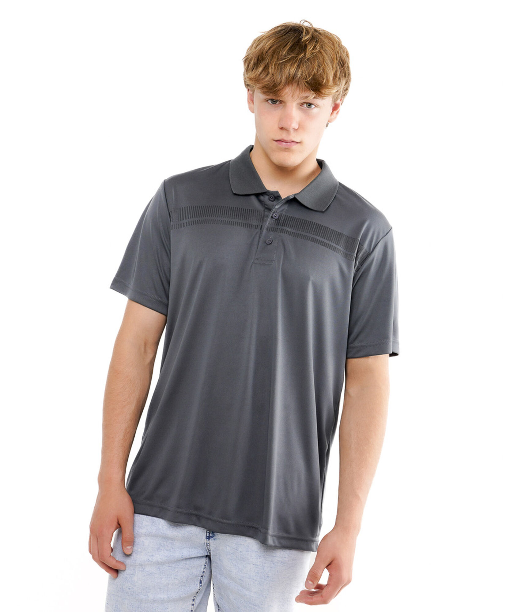 Polera hombre dry fit polo línea Polera hombre dry fit polo línea