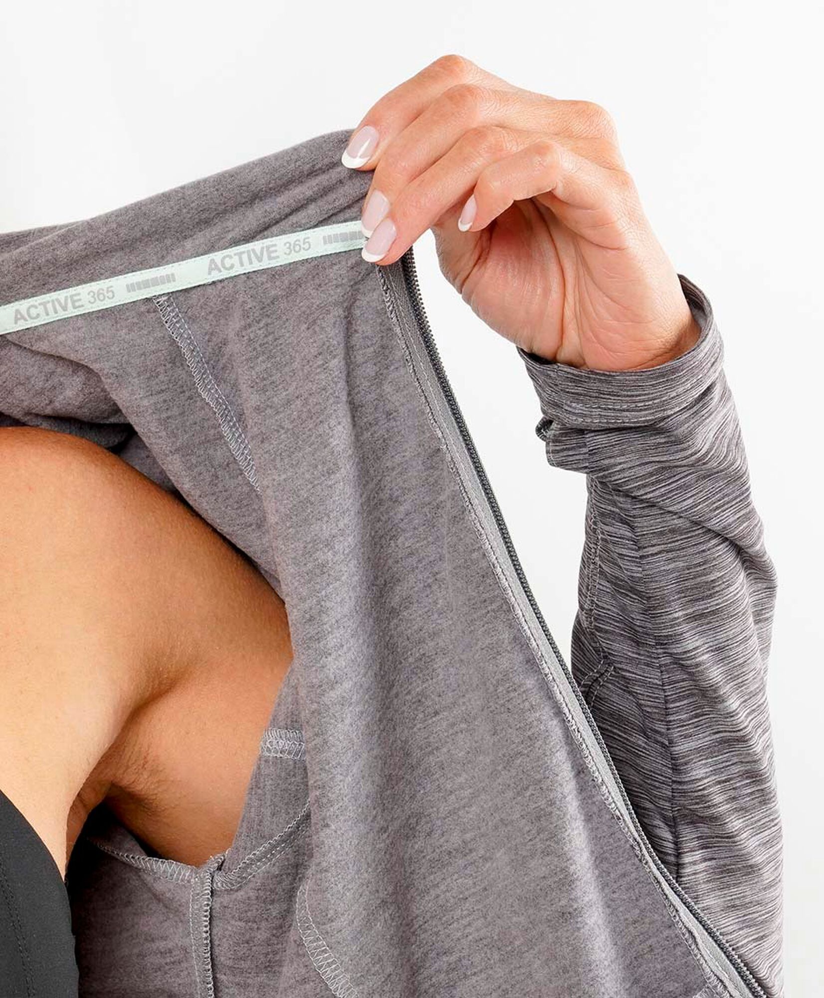 Polerón deportivo mujer melange Polerón deportivo mujer melange