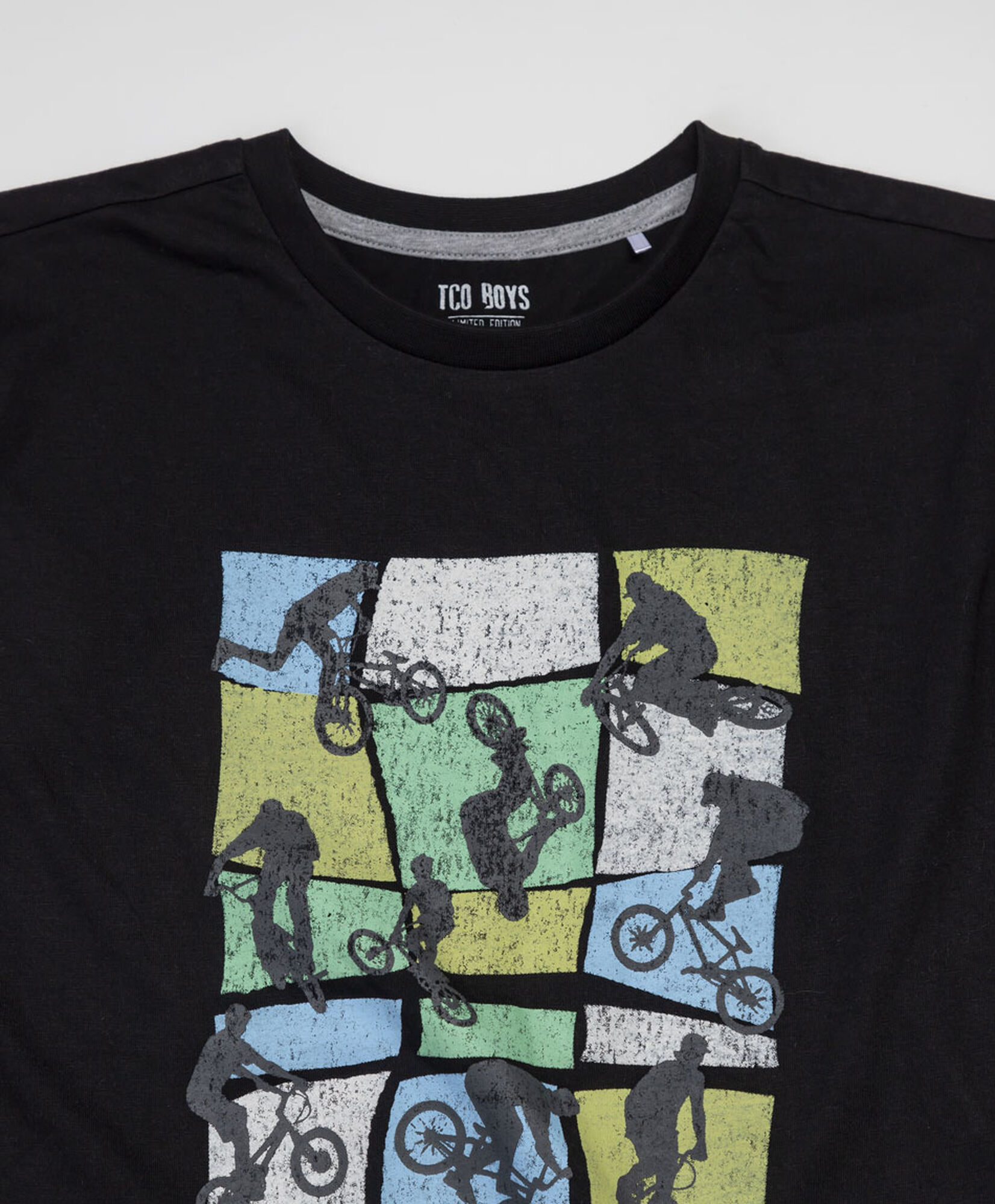 Polera niño cuadros bicicleta Polera niño cuadros bicicleta