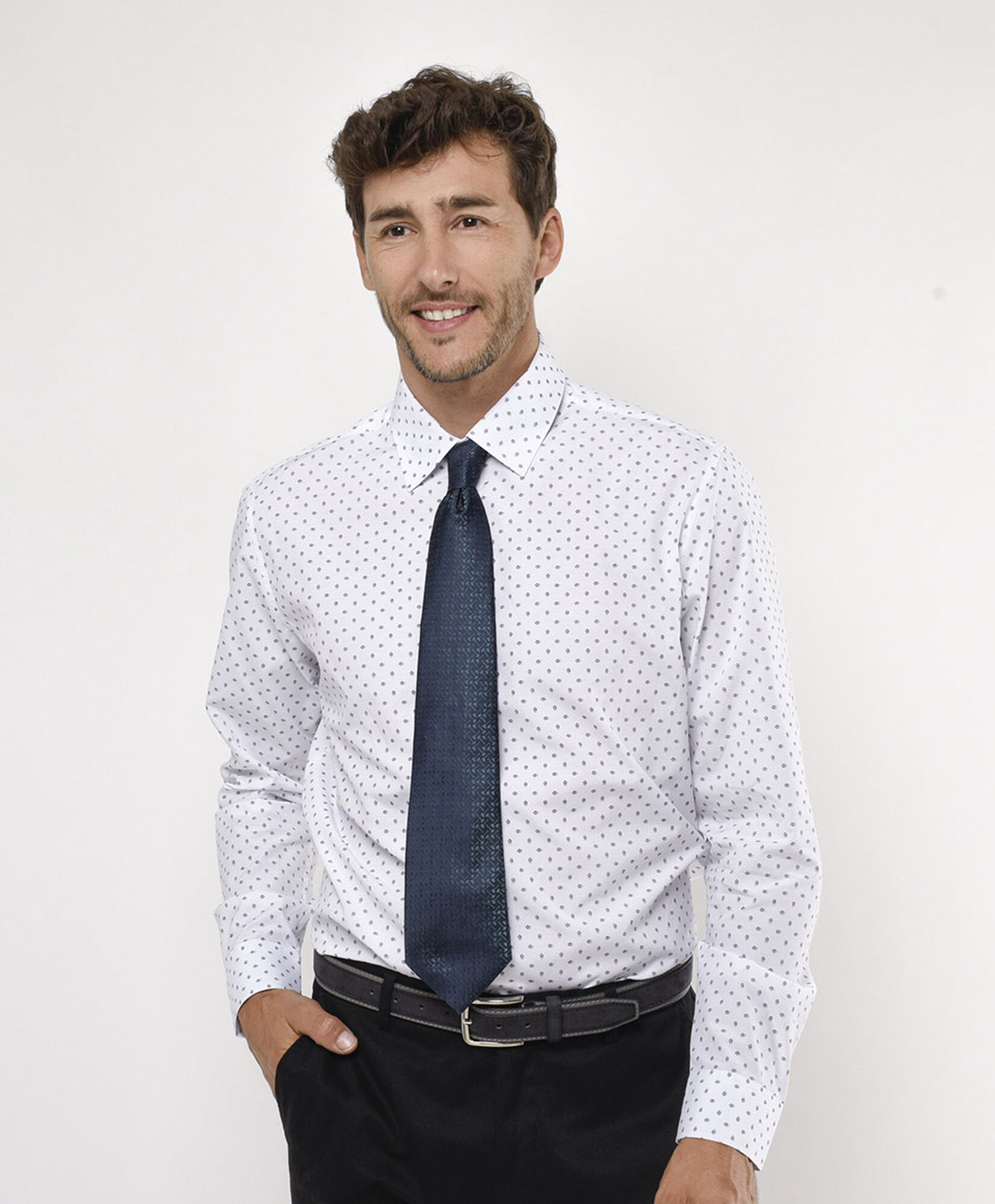 Camisa hombre mini cuadros Camisa hombre mini cuadros
