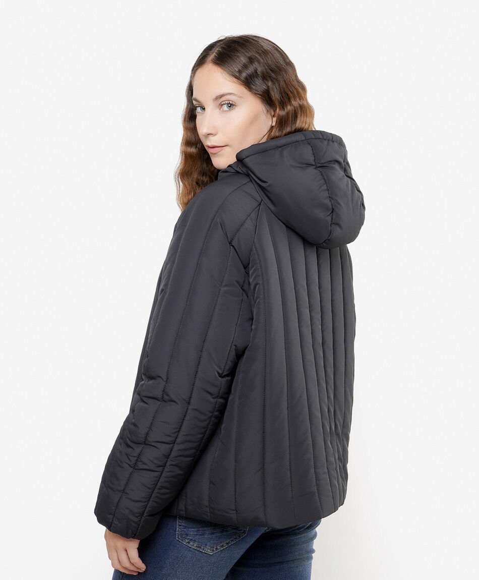 Parka mujer costuras verticales