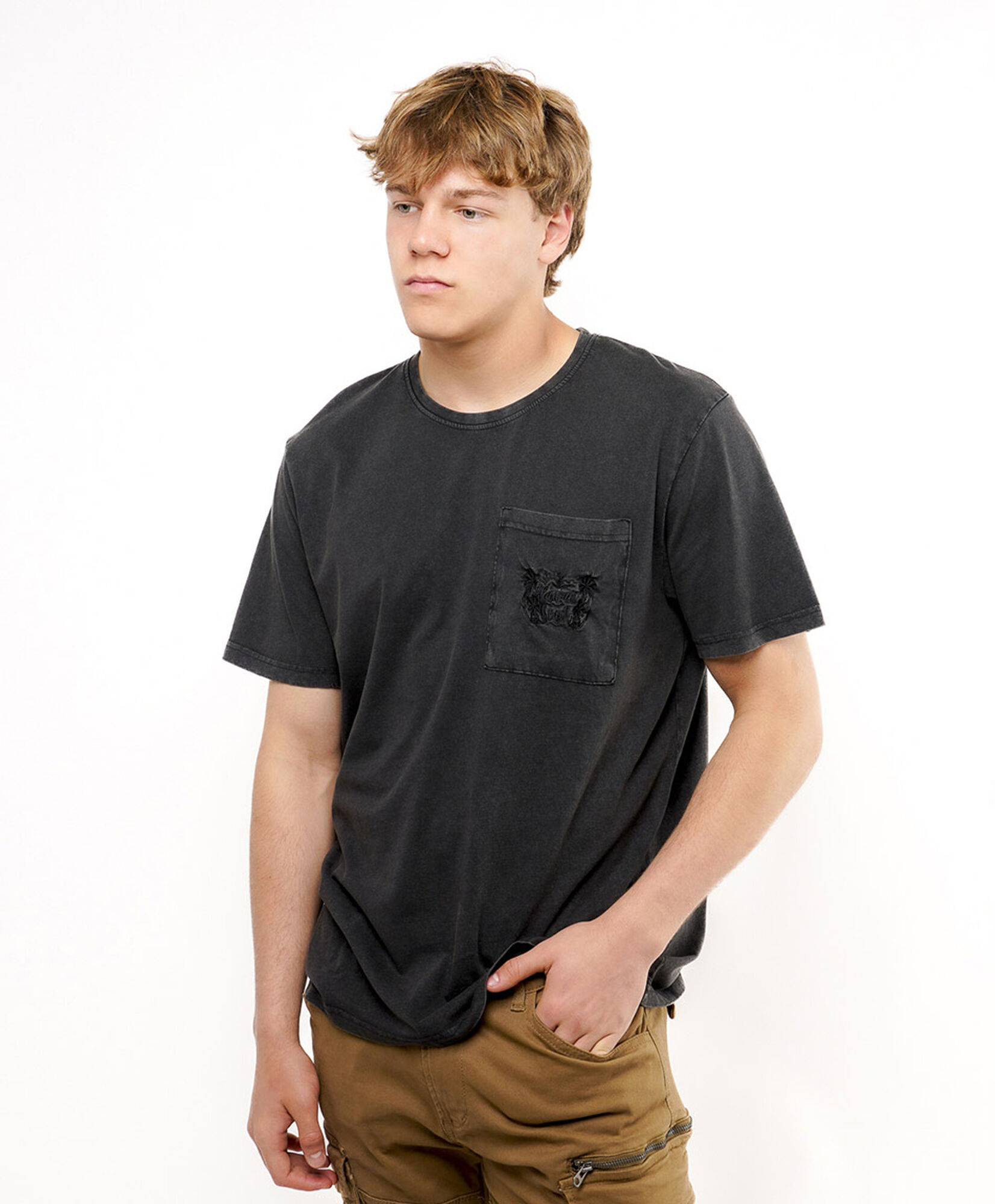 Polera hombre bolsillo bordado hawaii beach Polera hombre bolsillo bordado hawaii beach